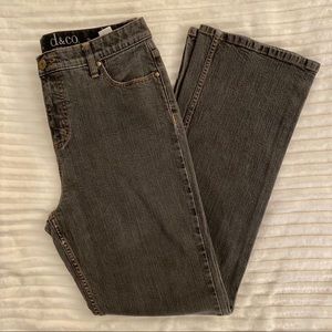 Denim & Co Straight Leg Grey Jeans